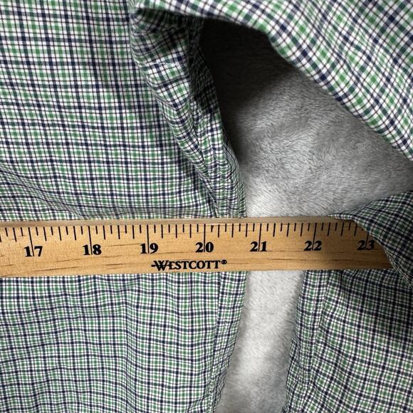 Ralph Lauren Shirt Men Sz M Custom Fit Green Plaid Long Sleeve Button Down Pony - Picture 8 of 11